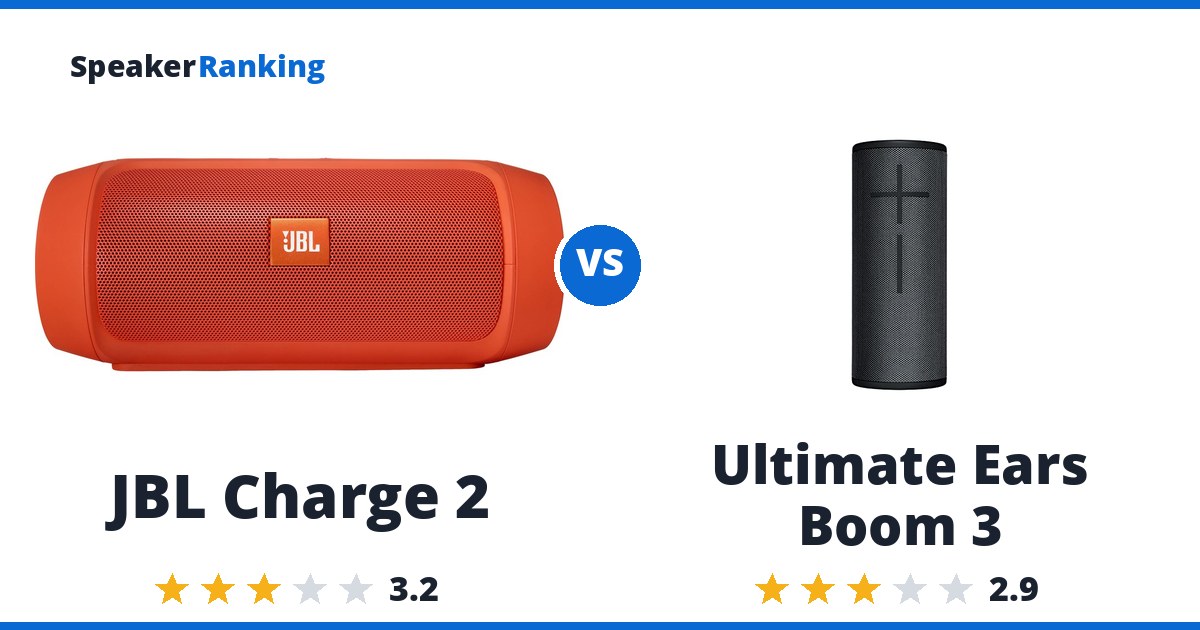 JBL Charge 2 vs Ultimate Ears Boom 3