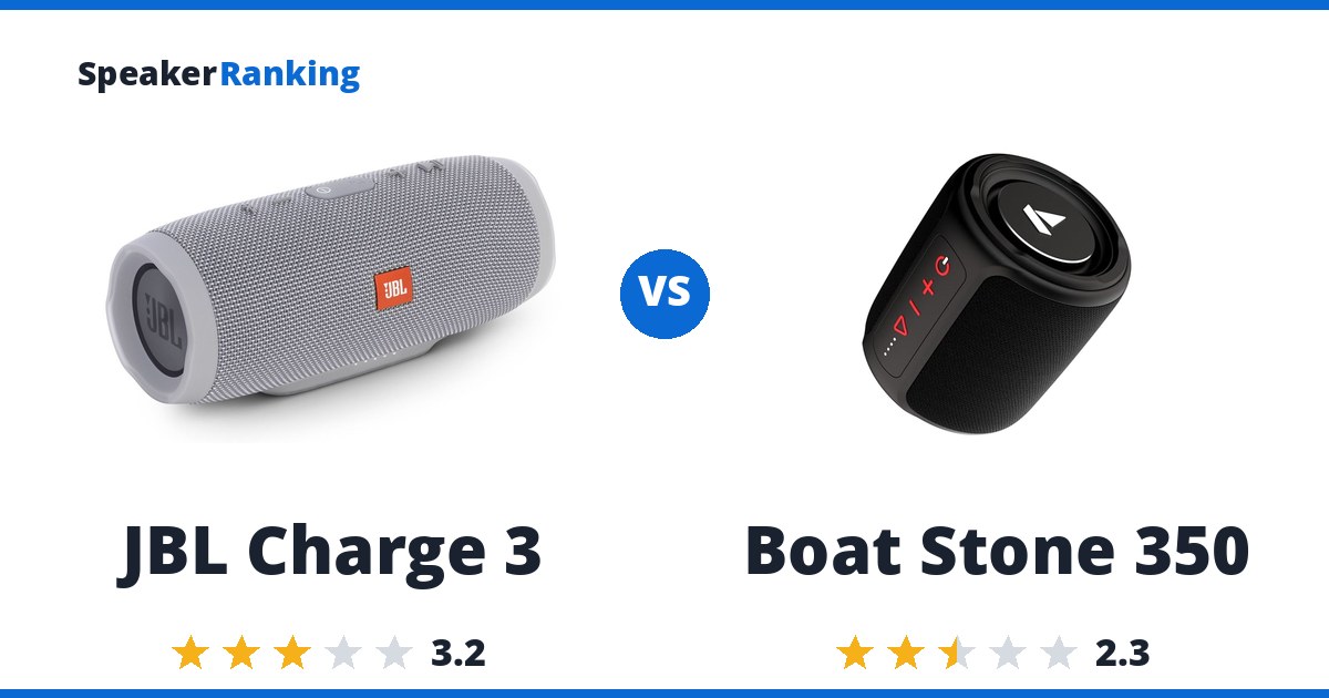 JBL Charge 3 vs Boat Stone 350