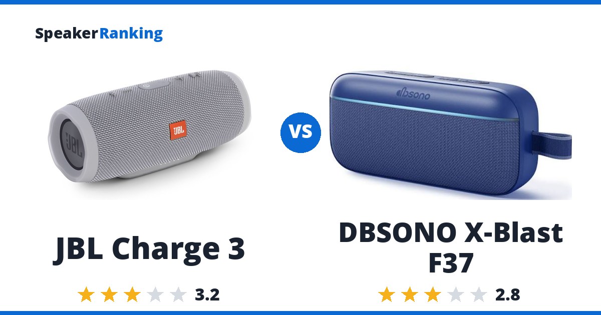 JBL Charge 3 vs DBSONO X-Blast F37