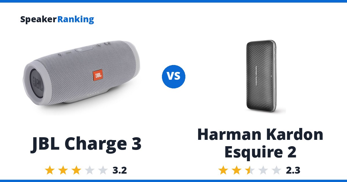 JBL Charge 3 vs Harman Kardon Esquire 2