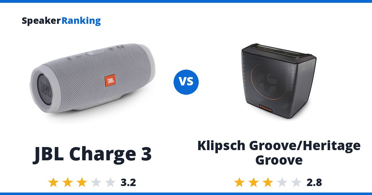 JBL Charge 3 vs Klipsch Groove/Heritage Groove