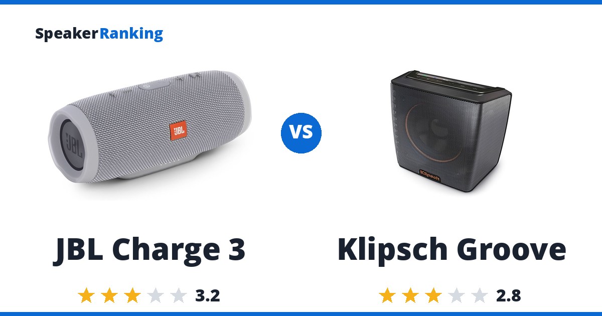 JBL Charge 3 vs Klipsch Groove