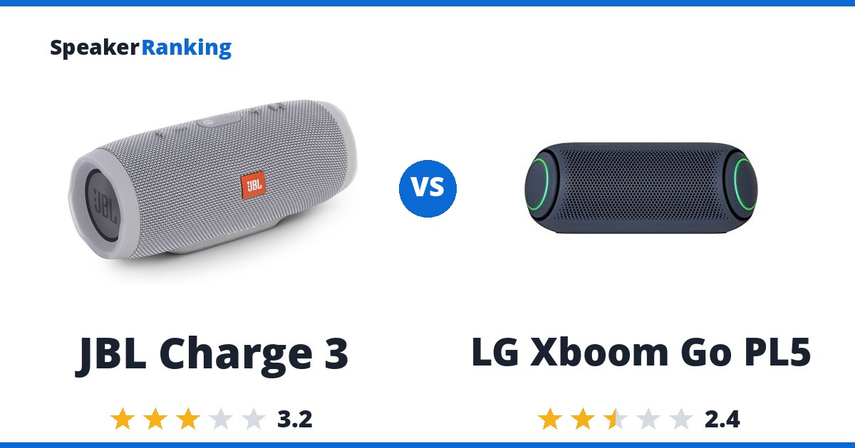 JBL Charge 3 vs LG Xboom Go PL5
