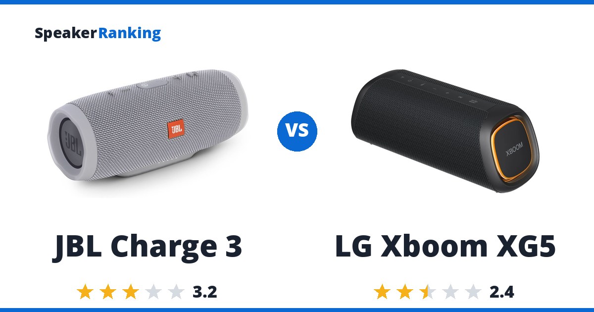 JBL Charge 3 vs LG Xboom XG5