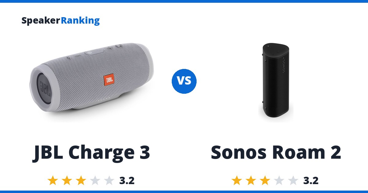 JBL Charge 3 vs Sonos Roam 2
