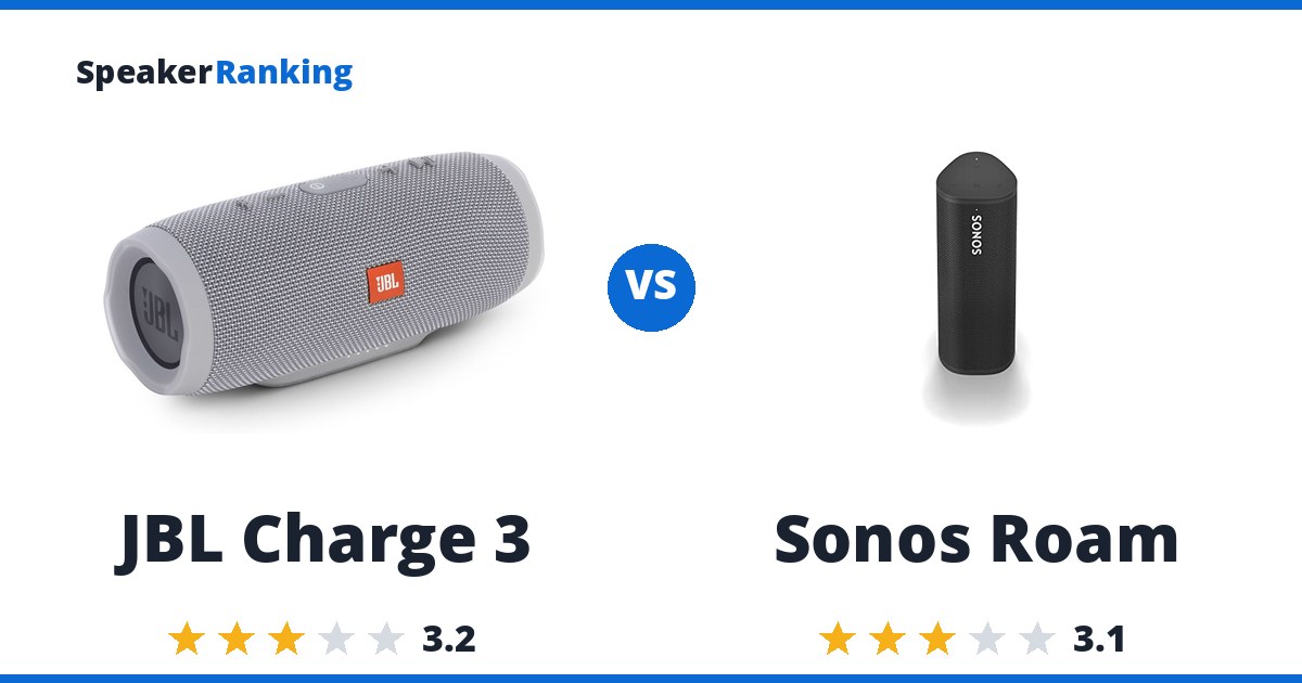 JBL Charge 3 vs Sonos Roam