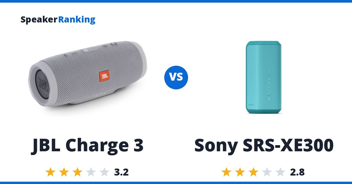 JBL Charge 3 vs Sony SRS-XE300