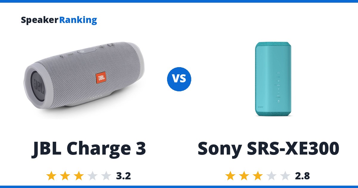 JBL Charge 3 vs Sony SRS-XE300
