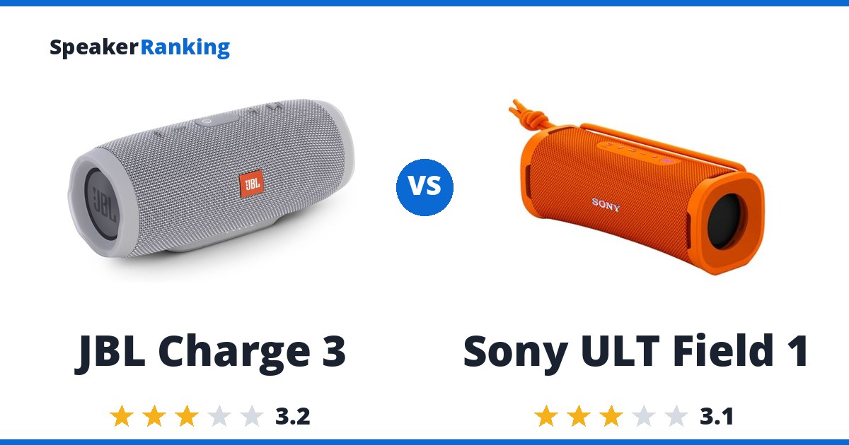 JBL Charge 3 vs Sony ULT Field 1