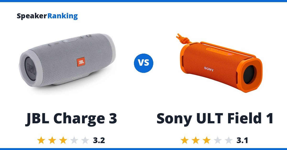 JBL Charge 3 vs Sony ULT Field 1