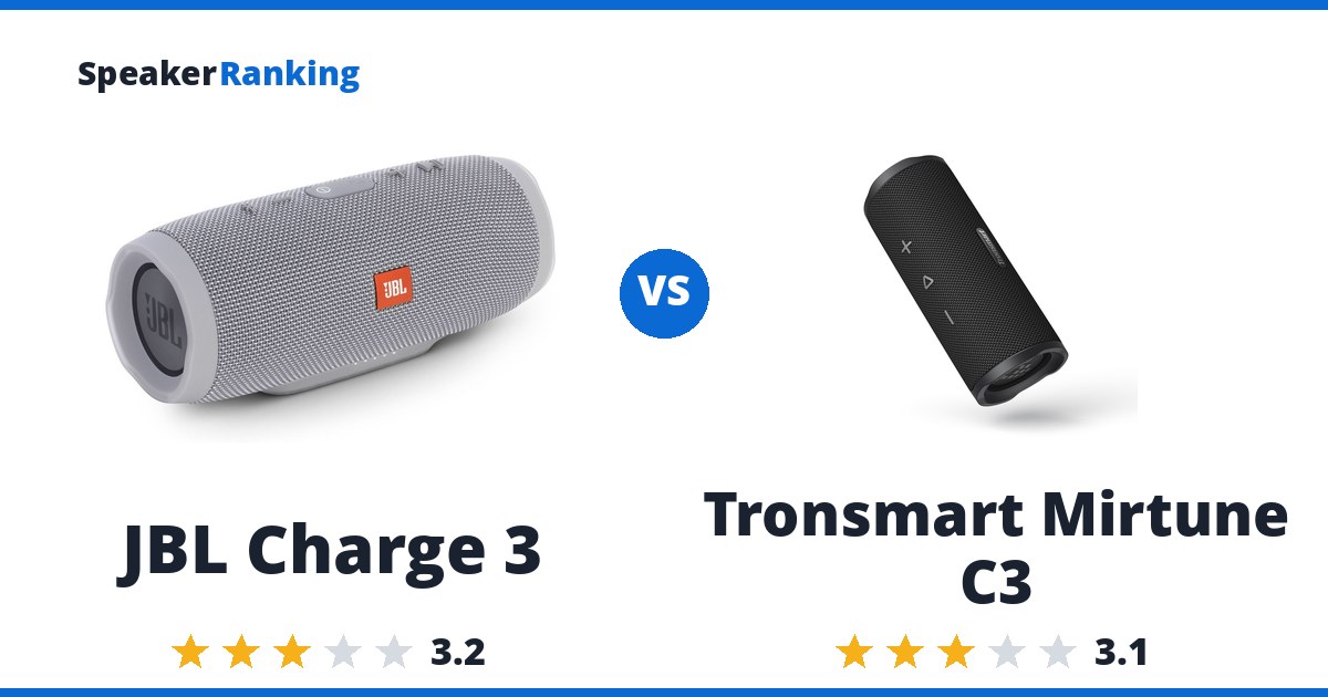 JBL Charge 3 vs Tronsmart Mirtune C3