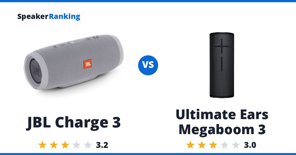 JBL Charge 3 vs Ultimate Ears Megaboom 3