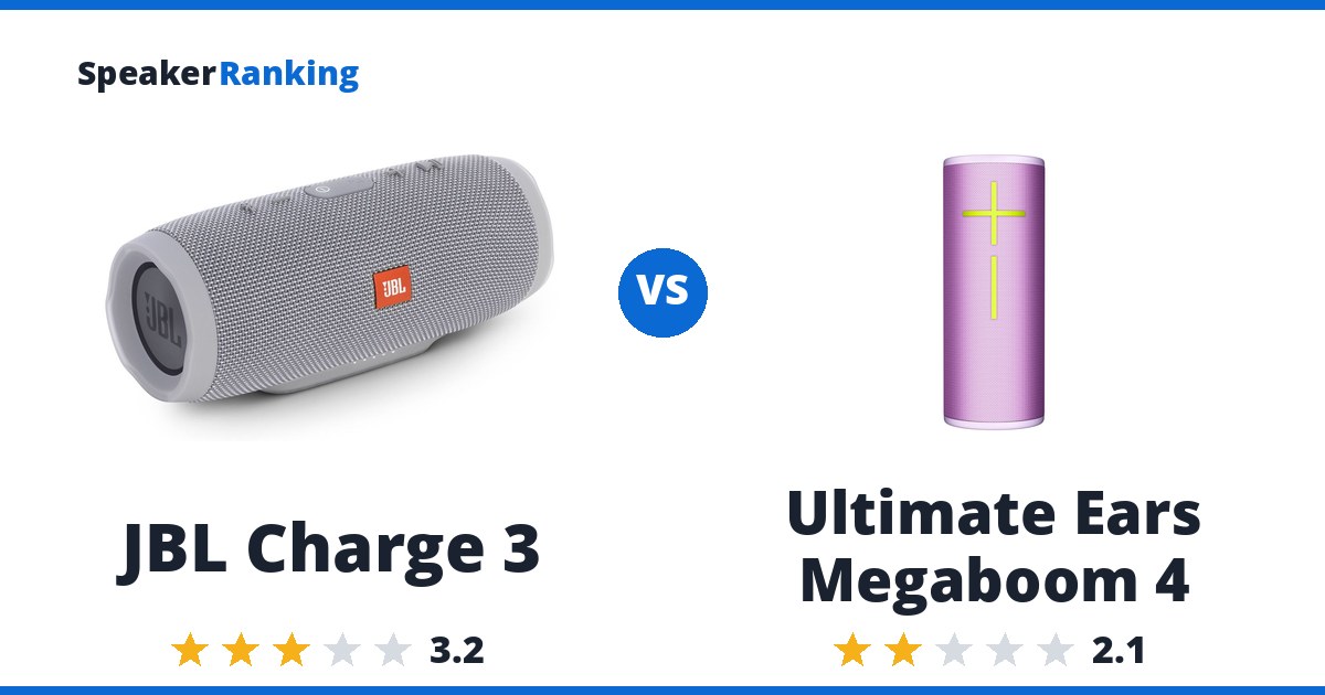 JBL Charge 3 vs Ultimate Ears Megaboom 4
