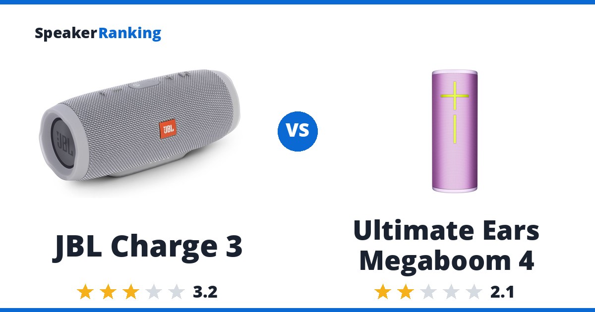JBL Charge 3 vs Ultimate Ears Megaboom 4