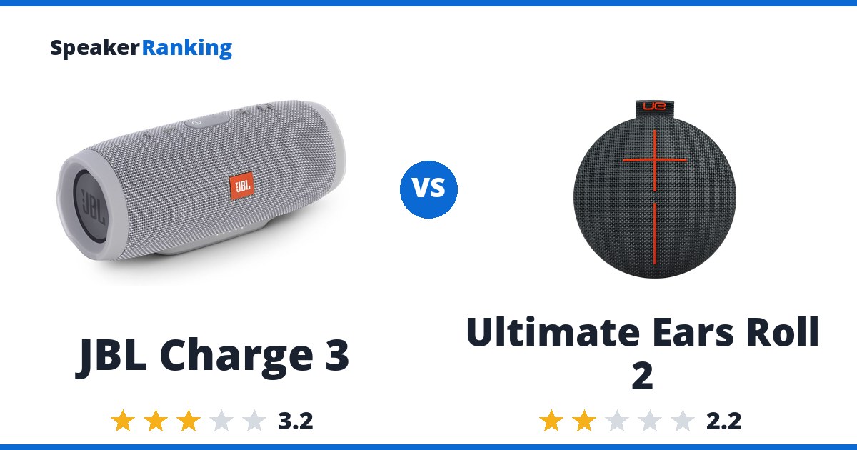 JBL Charge 3 vs Ultimate Ears Roll 2