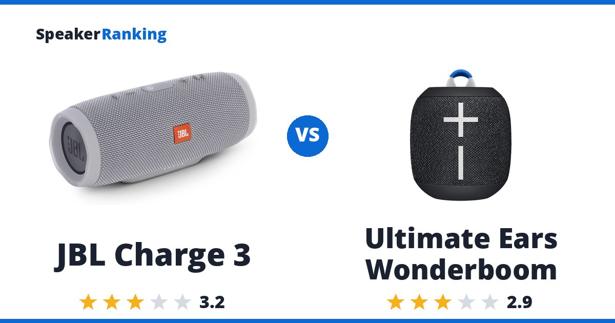 JBL Charge 3 vs Ultimate Ears Wonderboom