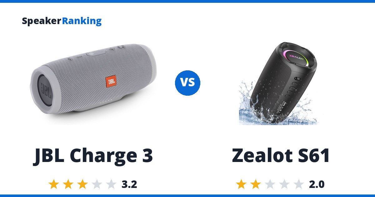 JBL Charge 3 vs Zealot S61