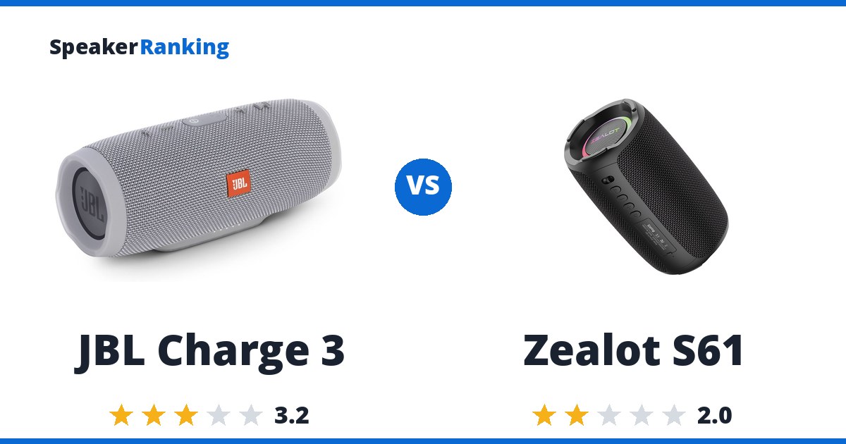 JBL Charge 3 vs Zealot S61