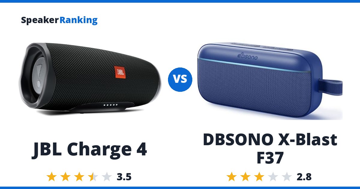 JBL Charge 4 vs DBSONO X-Blast F37