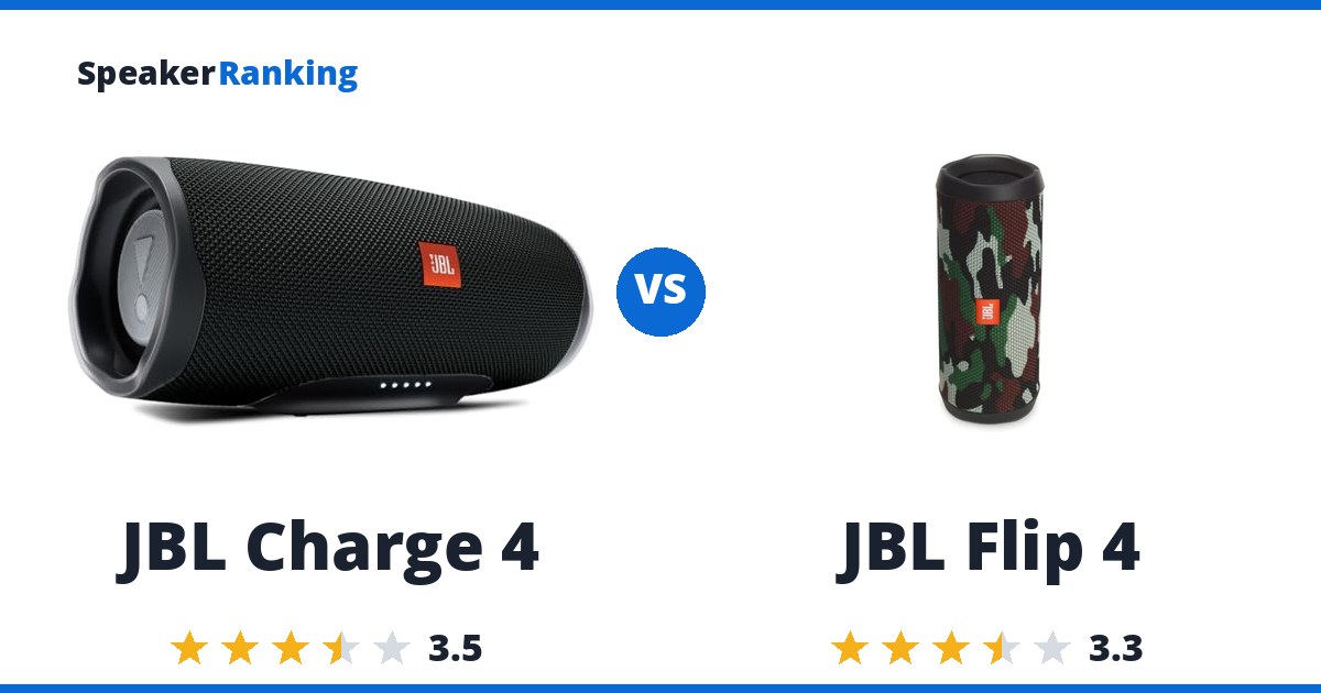 JBL Charge 4 vs JBL Flip 4