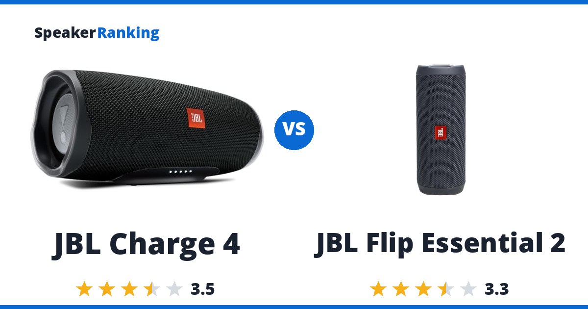 JBL Charge 4 vs JBL Flip Essential 2