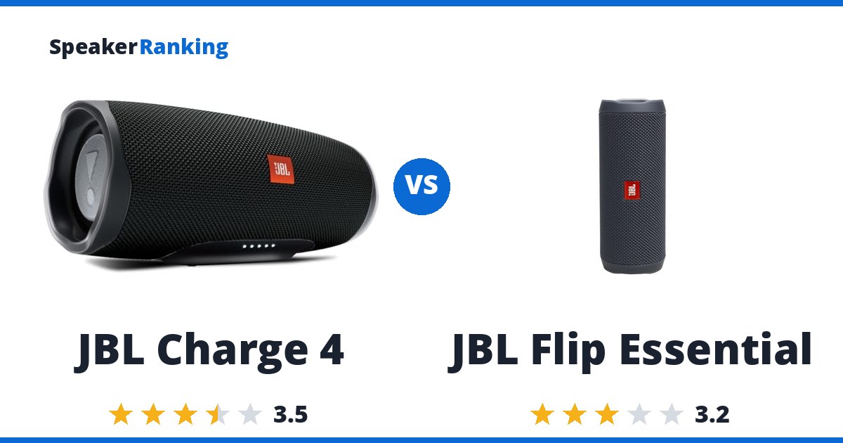 JBL Charge 4 vs JBL Flip Essential