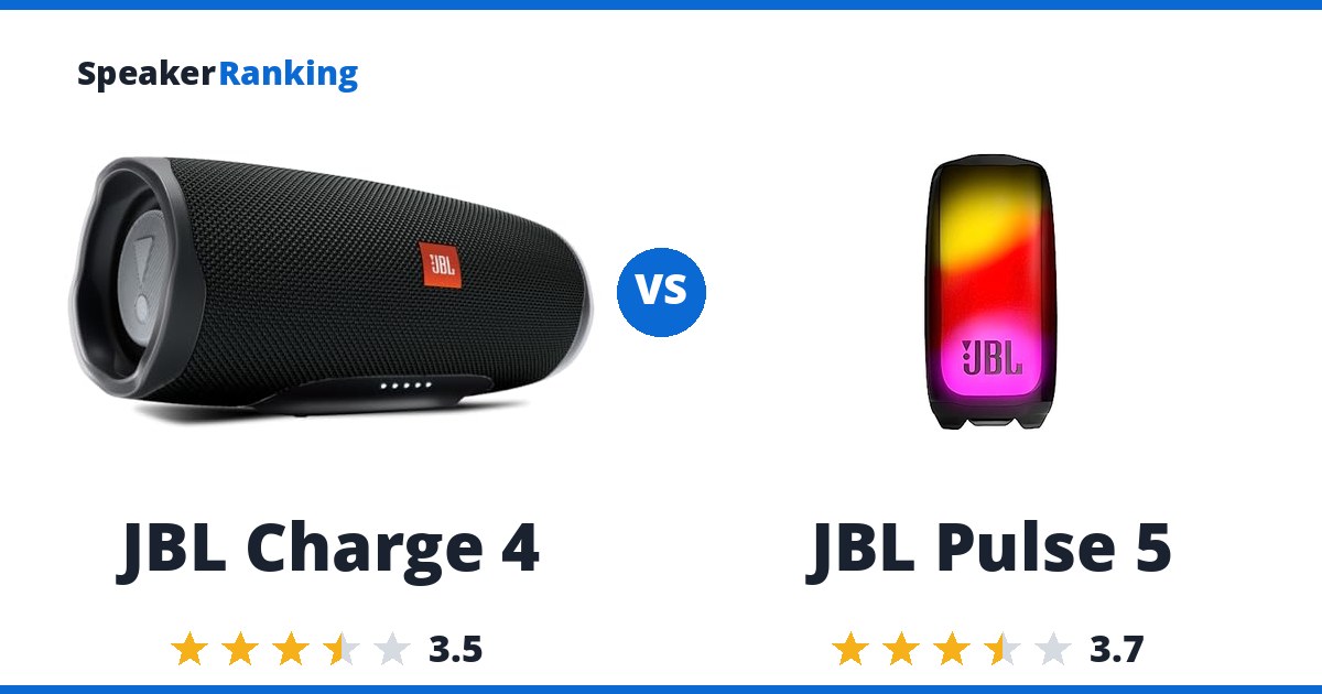 JBL Charge 4 vs JBL Pulse 5