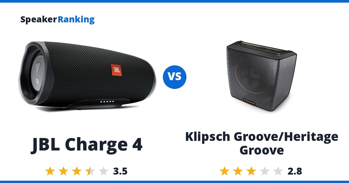 JBL Charge 4 vs Klipsch Groove/Heritage Groove