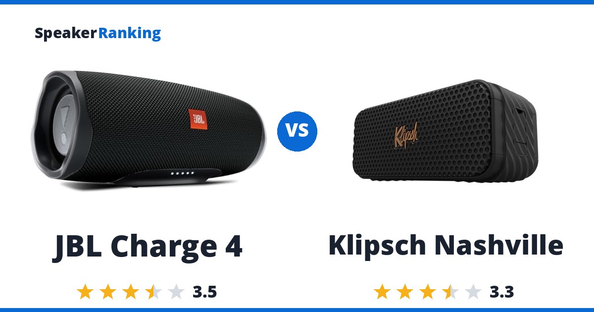 JBL Charge 4 vs Klipsch Nashville