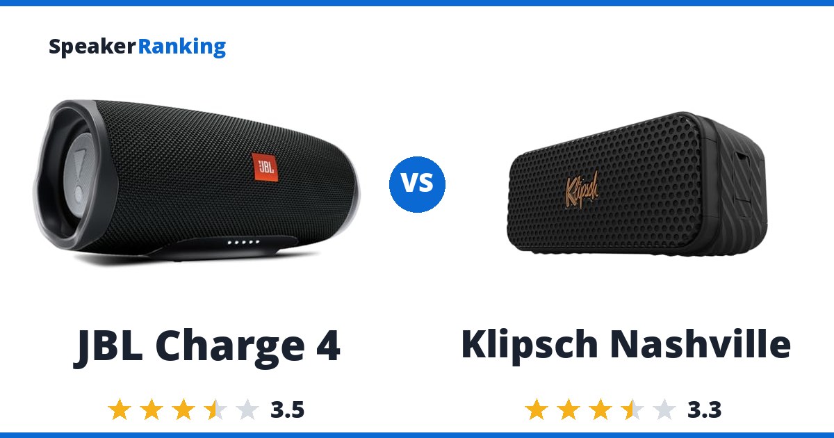 JBL Charge 4 vs Klipsch Nashville