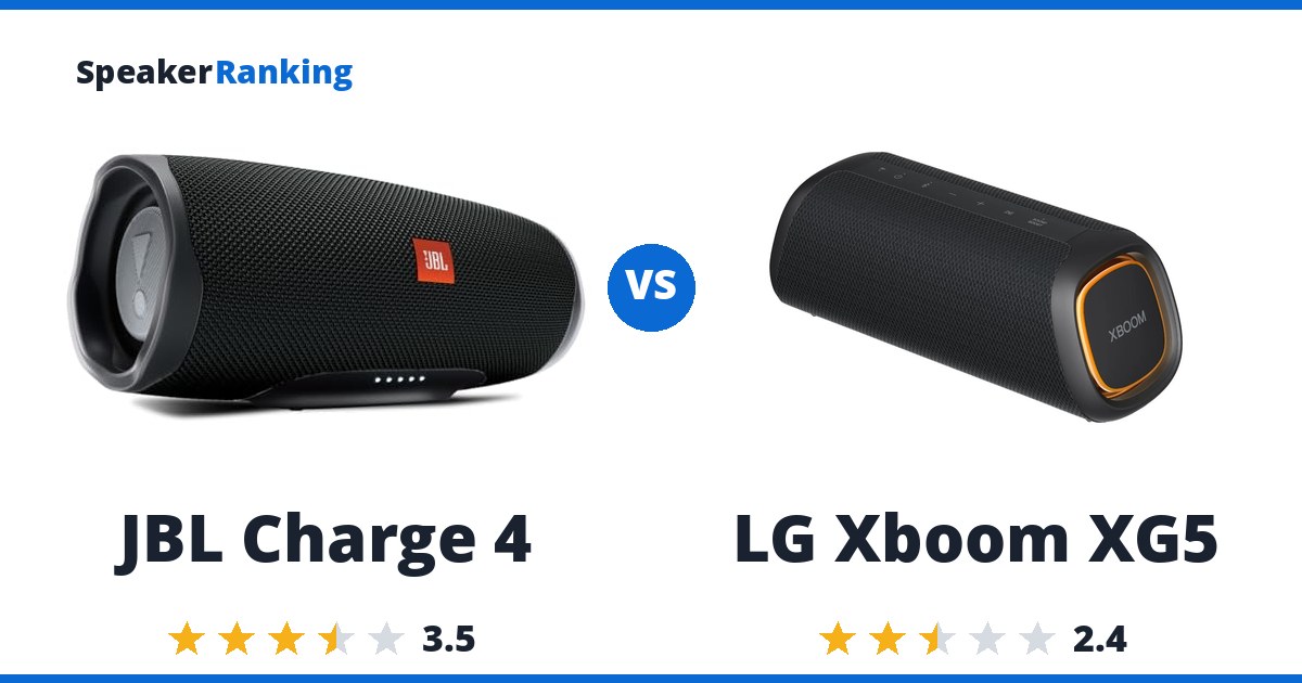 JBL Charge 4 vs LG Xboom XG5