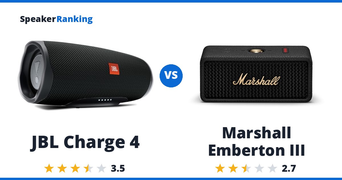 JBL Charge 4 vs Marshall Emberton III