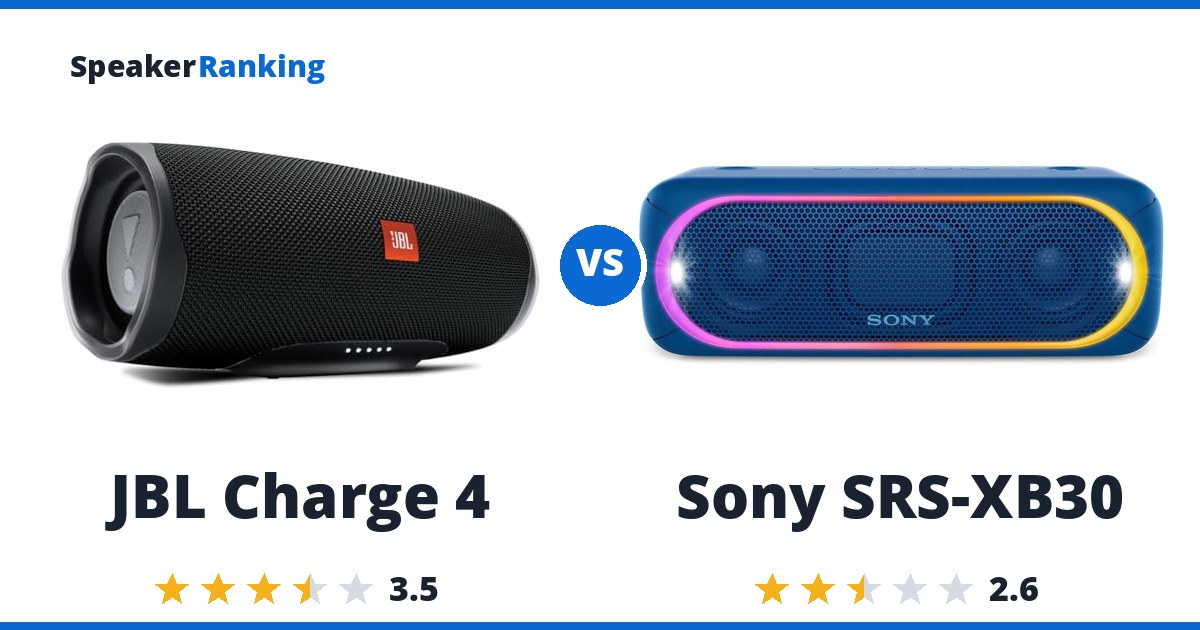 JBL Charge 4 vs Sony SRS-XB30