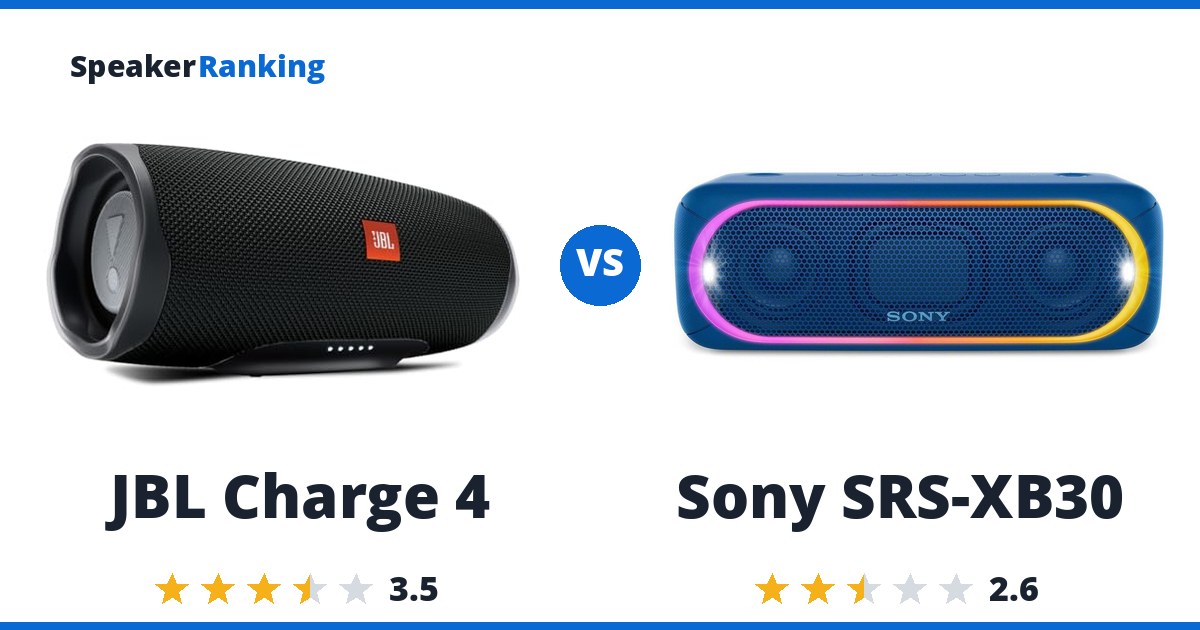 JBL Charge 4 vs Sony SRS-XB30