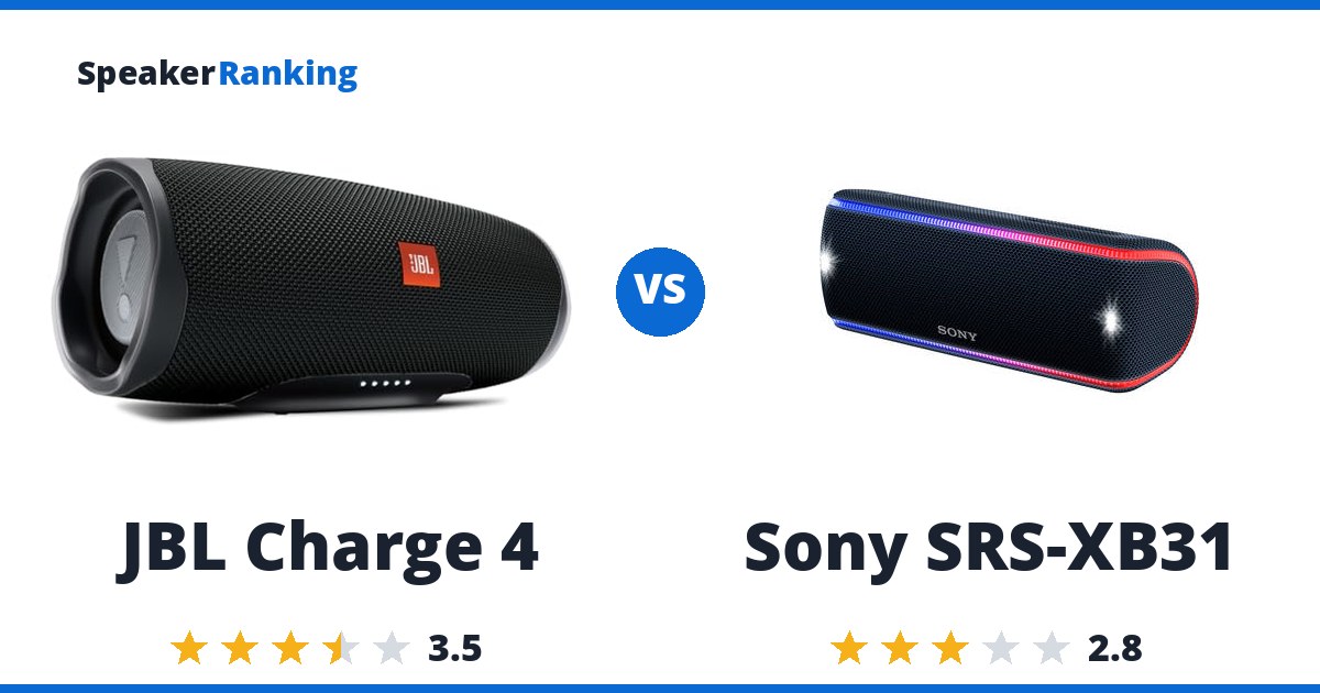 JBL Charge 4 vs Sony SRS-XB31