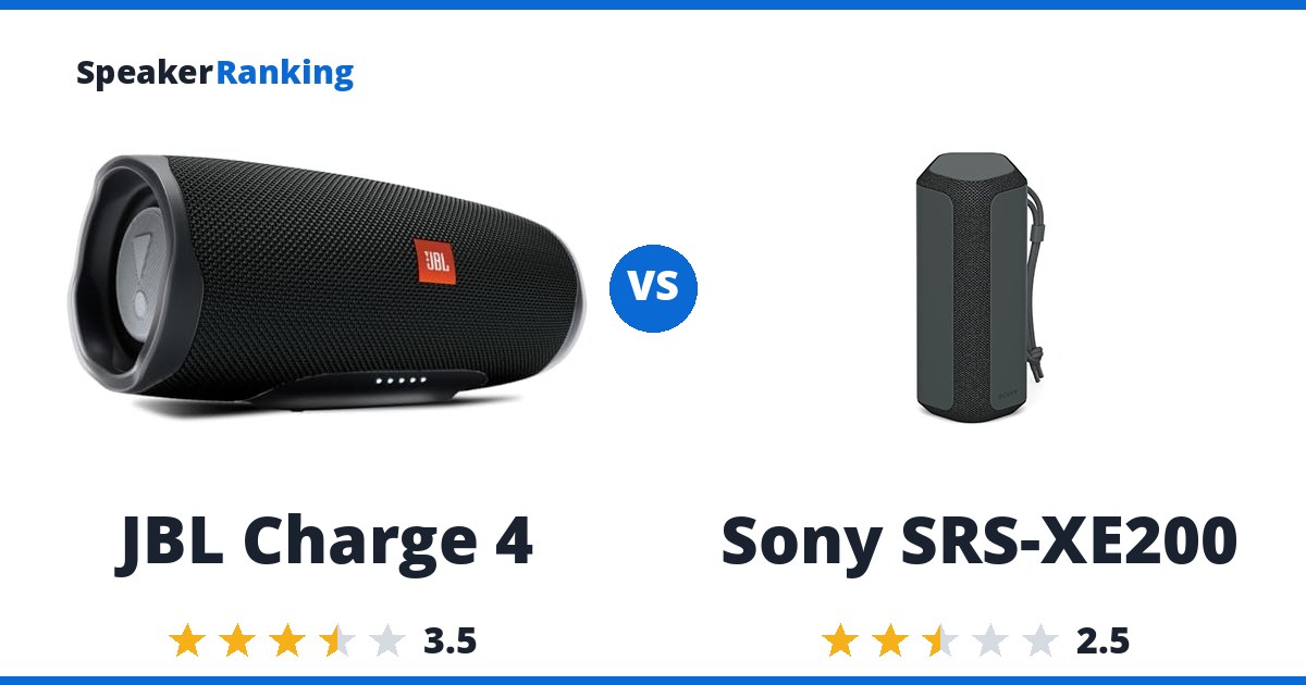 JBL Charge 4 vs Sony SRS-XE200