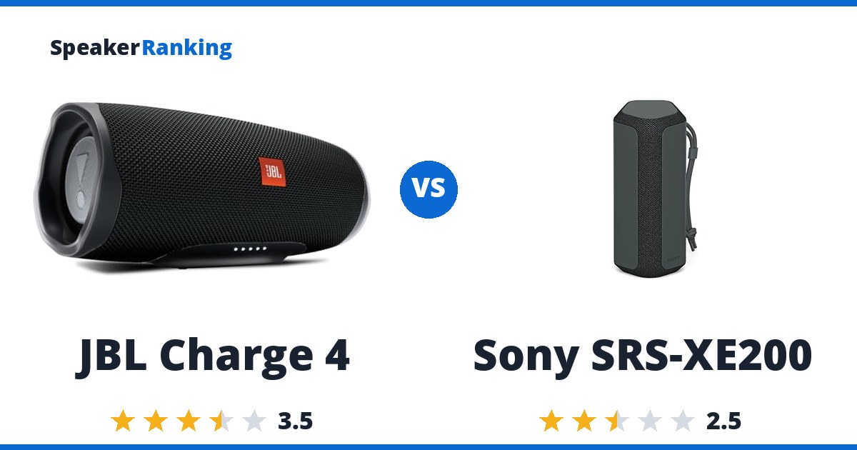 JBL Charge 4 vs Sony SRS-XE200