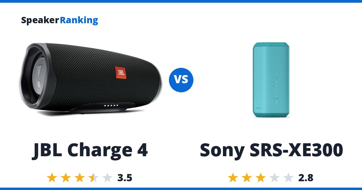 JBL Charge 4 vs Sony SRS-XE300
