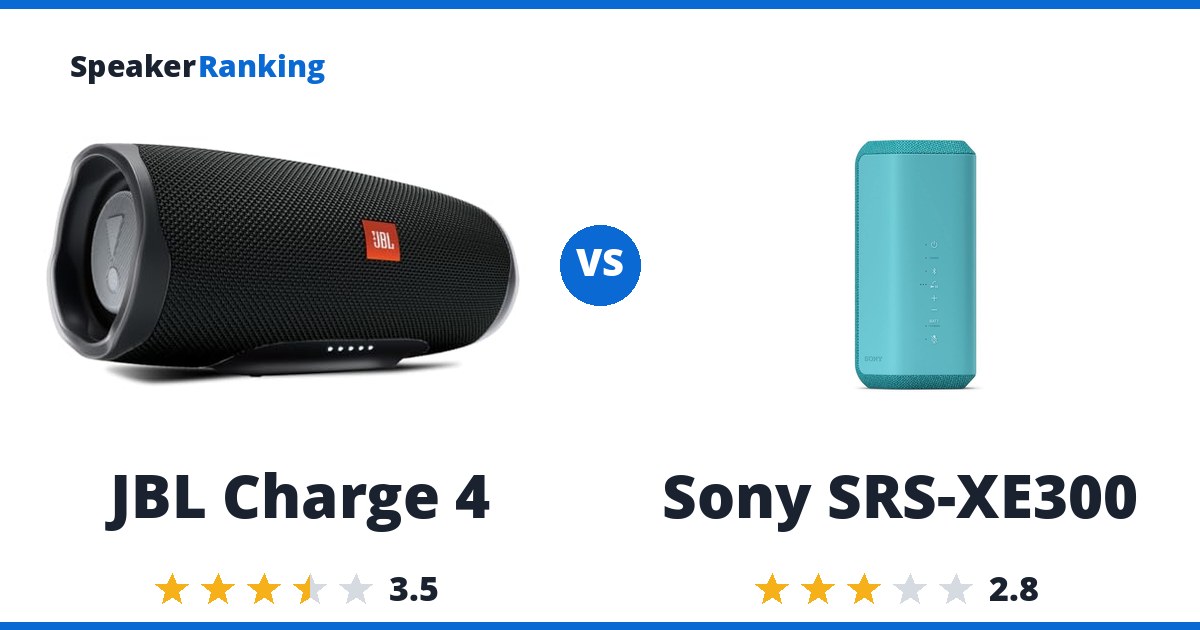 JBL Charge 4 vs Sony SRS-XE300