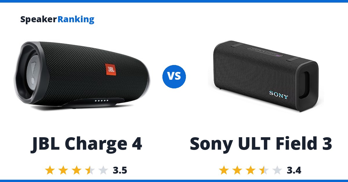 JBL Charge 4 vs Sony ULT Field 3