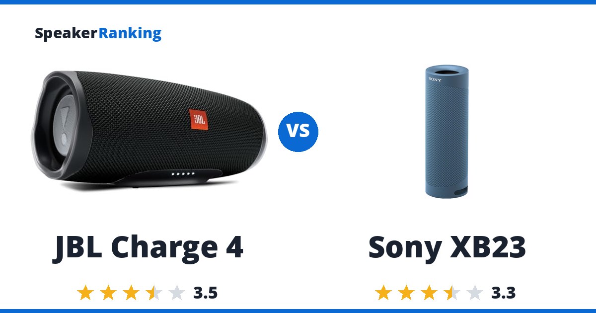 JBL Charge 4 vs Sony XB23