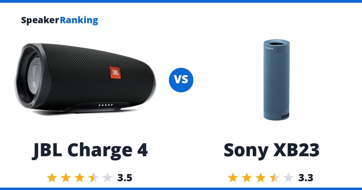 JBL Charge 4 vs Sony XB23