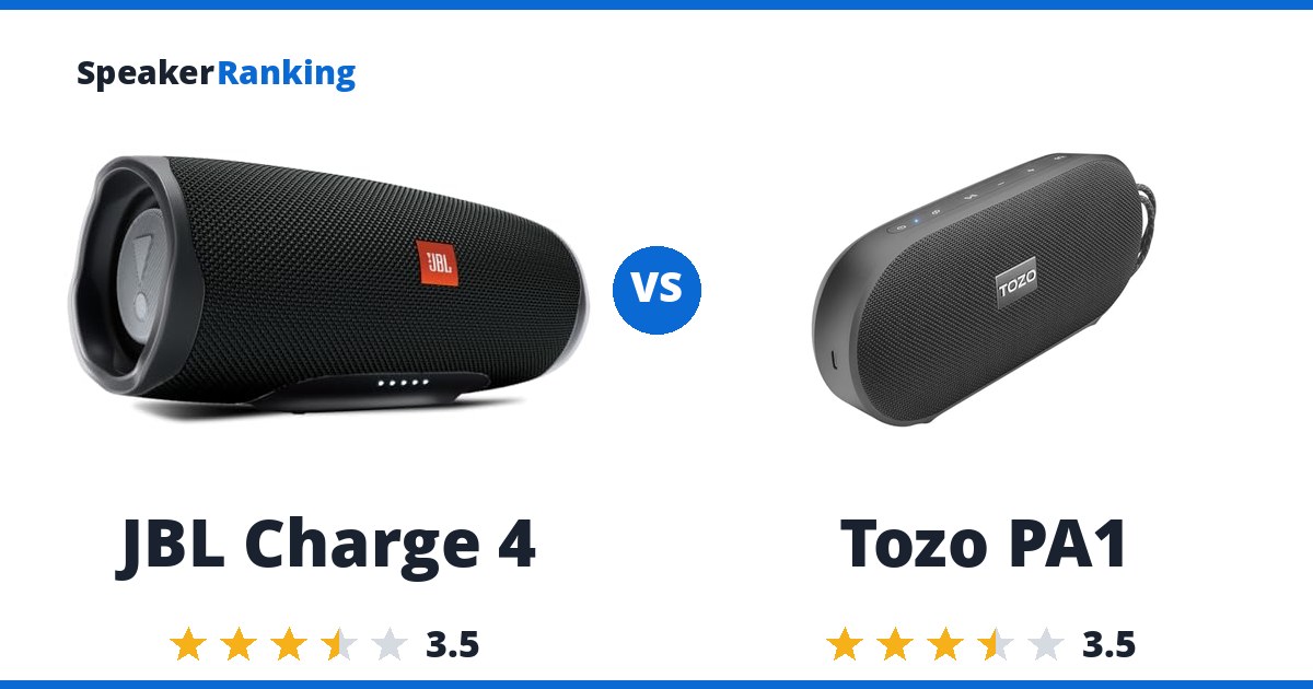 JBL Charge 4 vs Tozo PA1