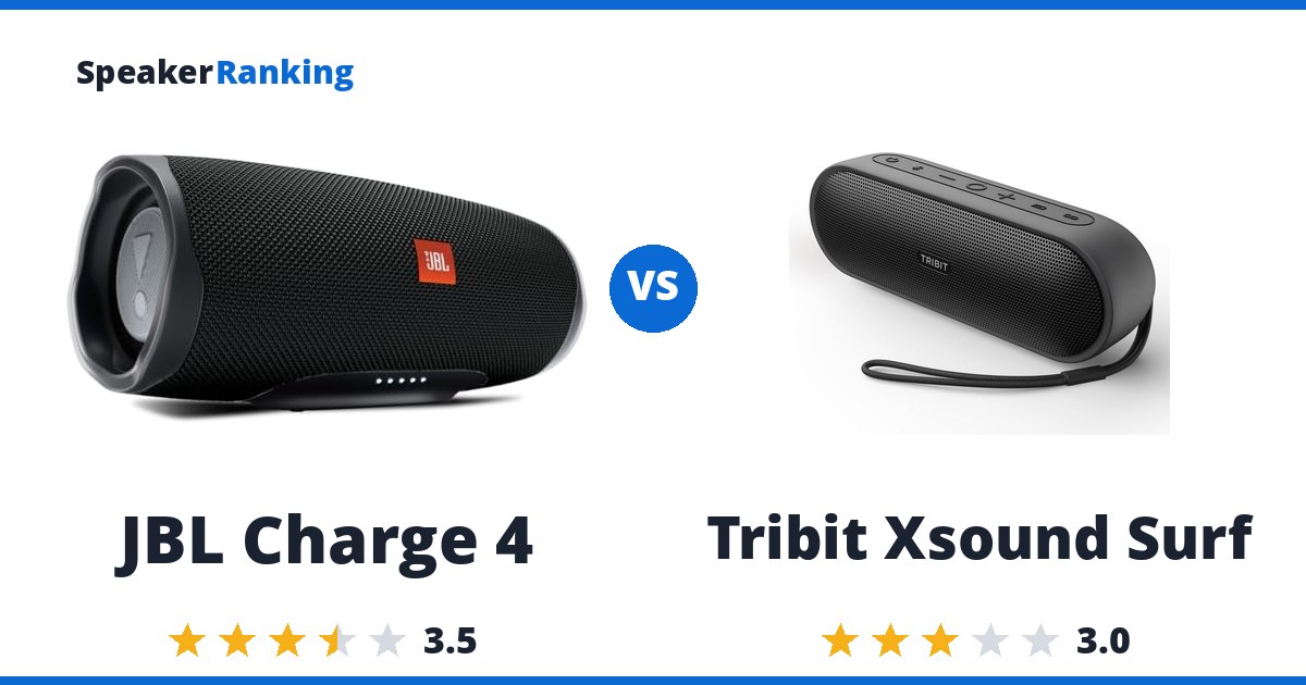 JBL Charge 4 vs Tribit Xsound Surf