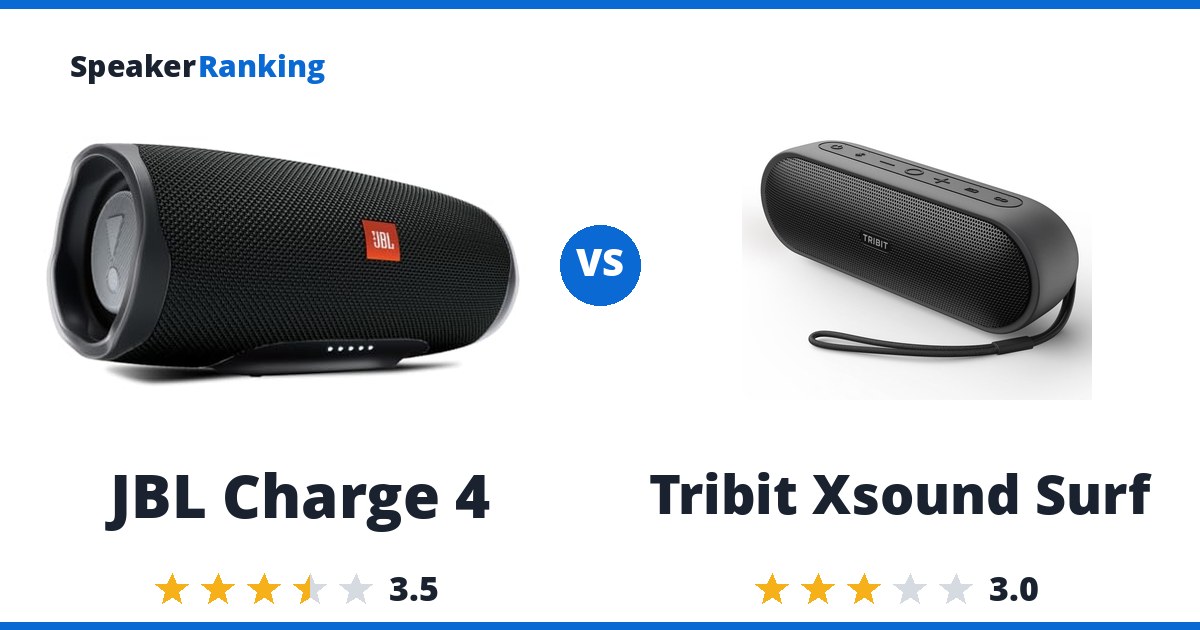JBL Charge 4 vs Tribit Xsound Surf