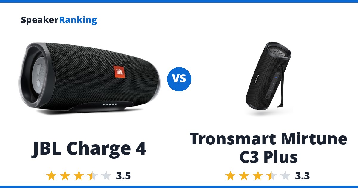 JBL Charge 4 vs Tronsmart Mirtune C3 Plus