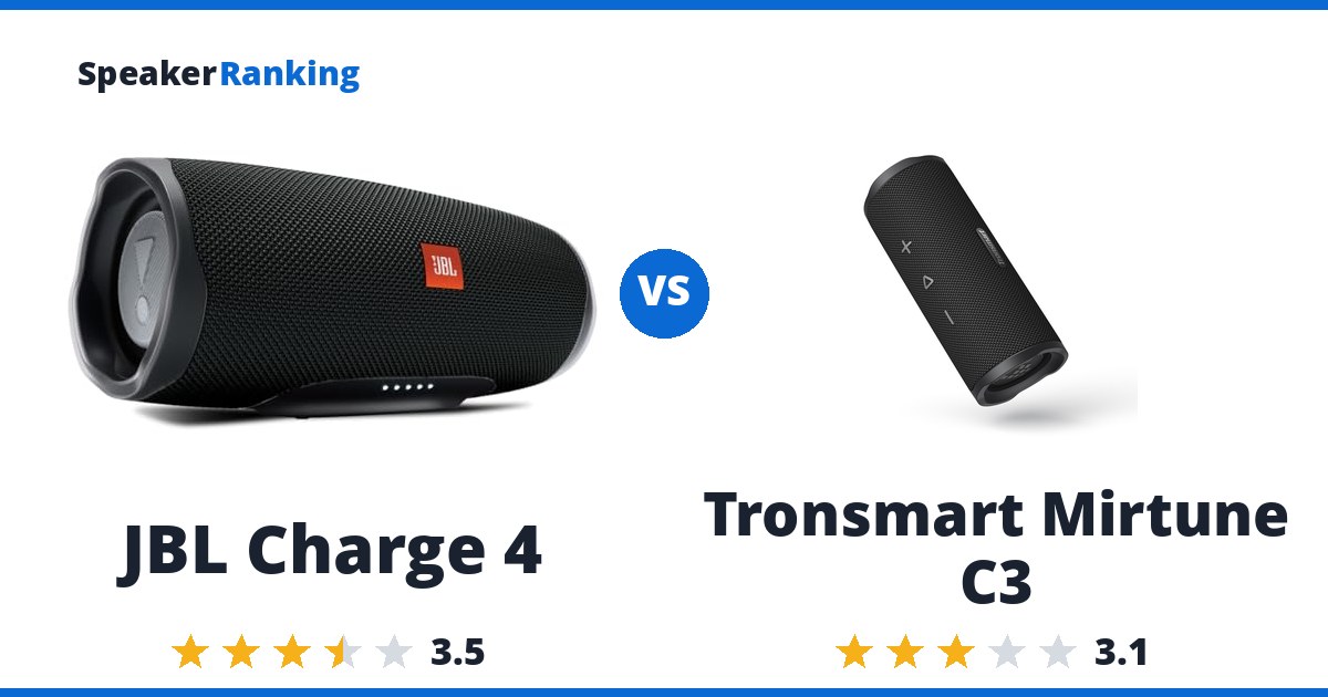 JBL Charge 4 vs Tronsmart Mirtune C3