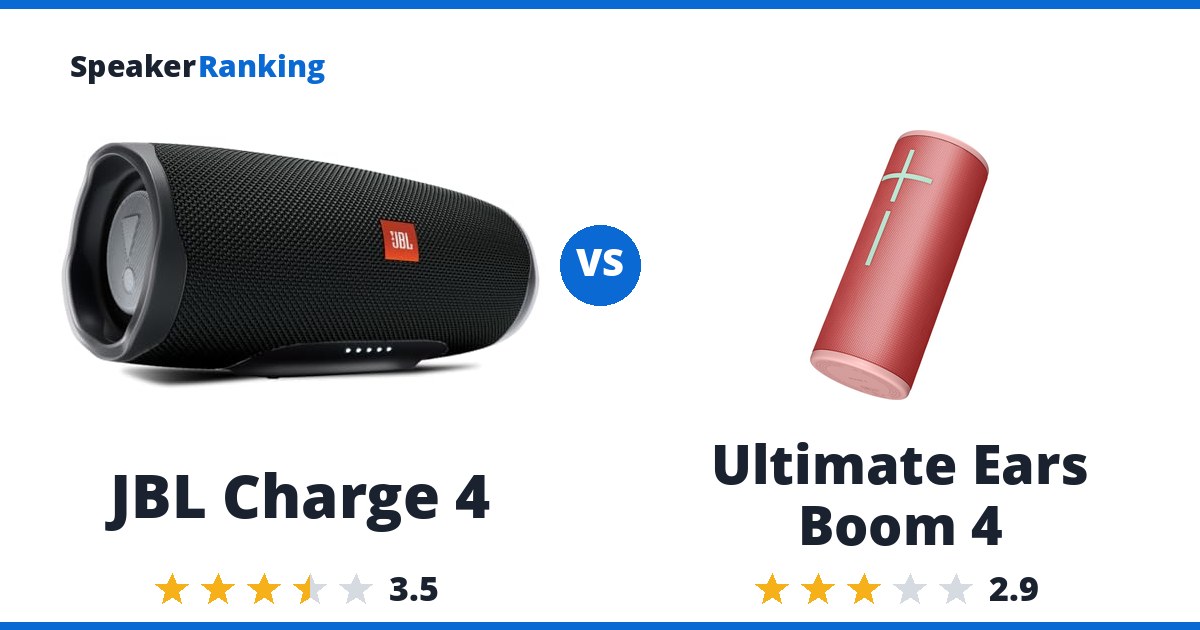 JBL Charge 4 vs Ultimate Ears Boom 4