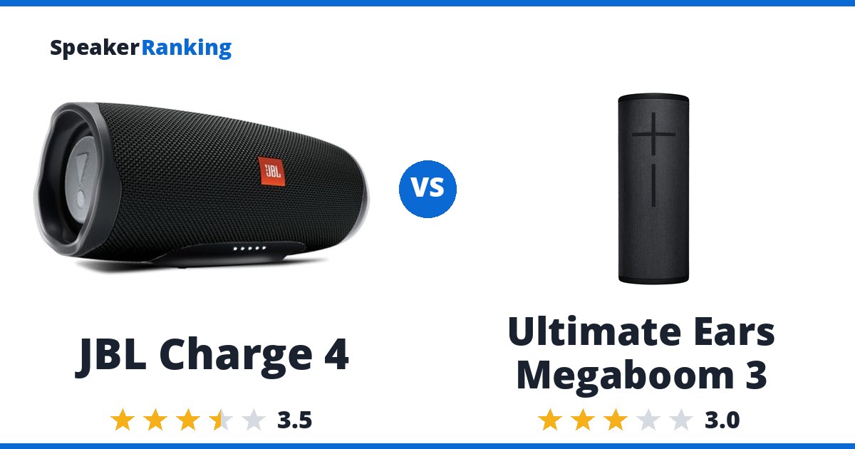 JBL Charge 4 vs Ultimate Ears Megaboom 3