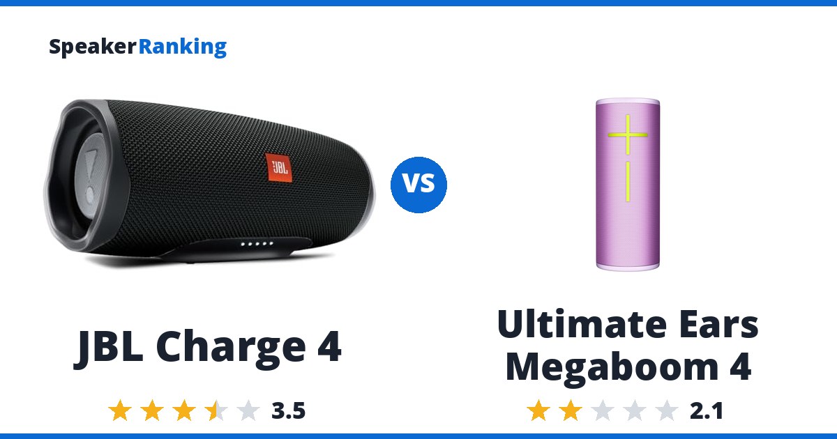 JBL Charge 4 vs Ultimate Ears Megaboom 4